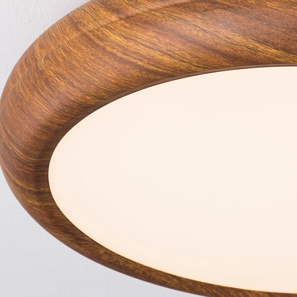 Stylowa Skandynawska Lampa Sufitowa z LED i Drewnianym Akcentem