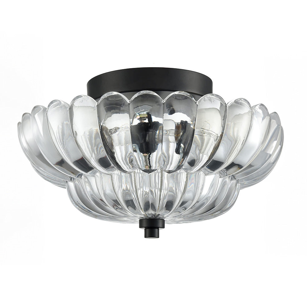 Vintage lampa sufitowa z bursztynowego szkła — elegancki akcent do każdego wnętrza