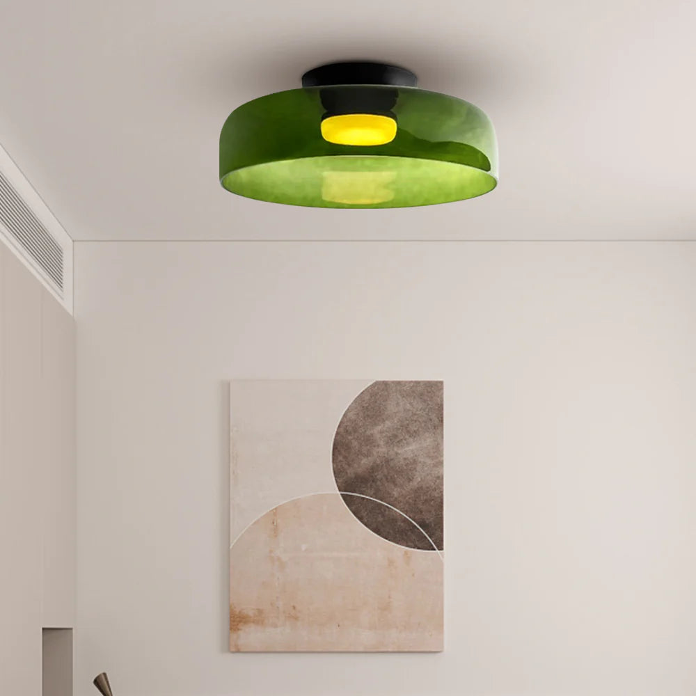 Nowoczesna, designerska lampa sufitowa ze szkła – stylowy akcent do każdego wnętrza