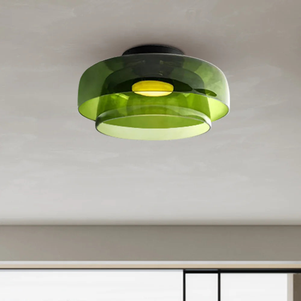 Nowoczesna, designerska lampa sufitowa ze szkła – stylowy akcent do każdego wnętrza