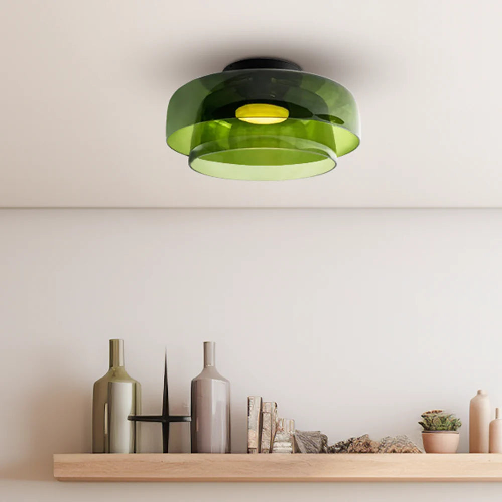Nowoczesna, designerska lampa sufitowa ze szkła – stylowy akcent do każdego wnętrza