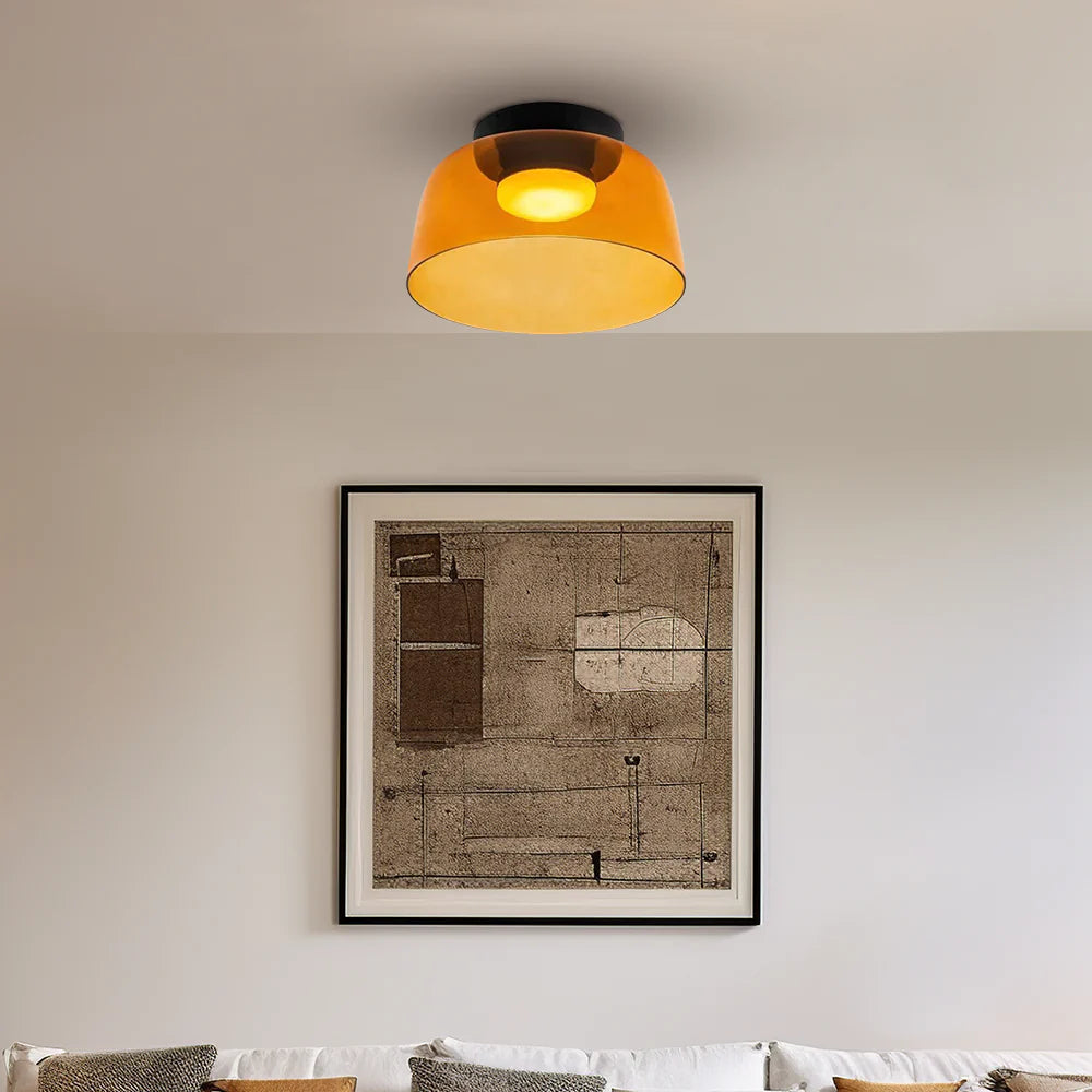 Nowoczesna, designerska lampa sufitowa ze szkła – stylowy akcent do każdego wnętrza