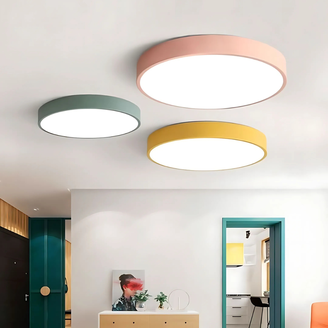 Lampa Sufitowa LED w Skandynawskim Stylu z Drewna i Akrylu