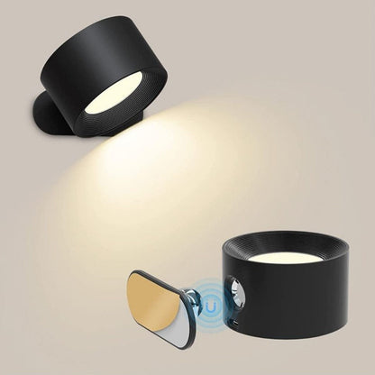 Wielofunkcyjna Lampa Ścienna Bezprzewodowa – Ładowalna, Ściemnialna i z Obrotem 360°
