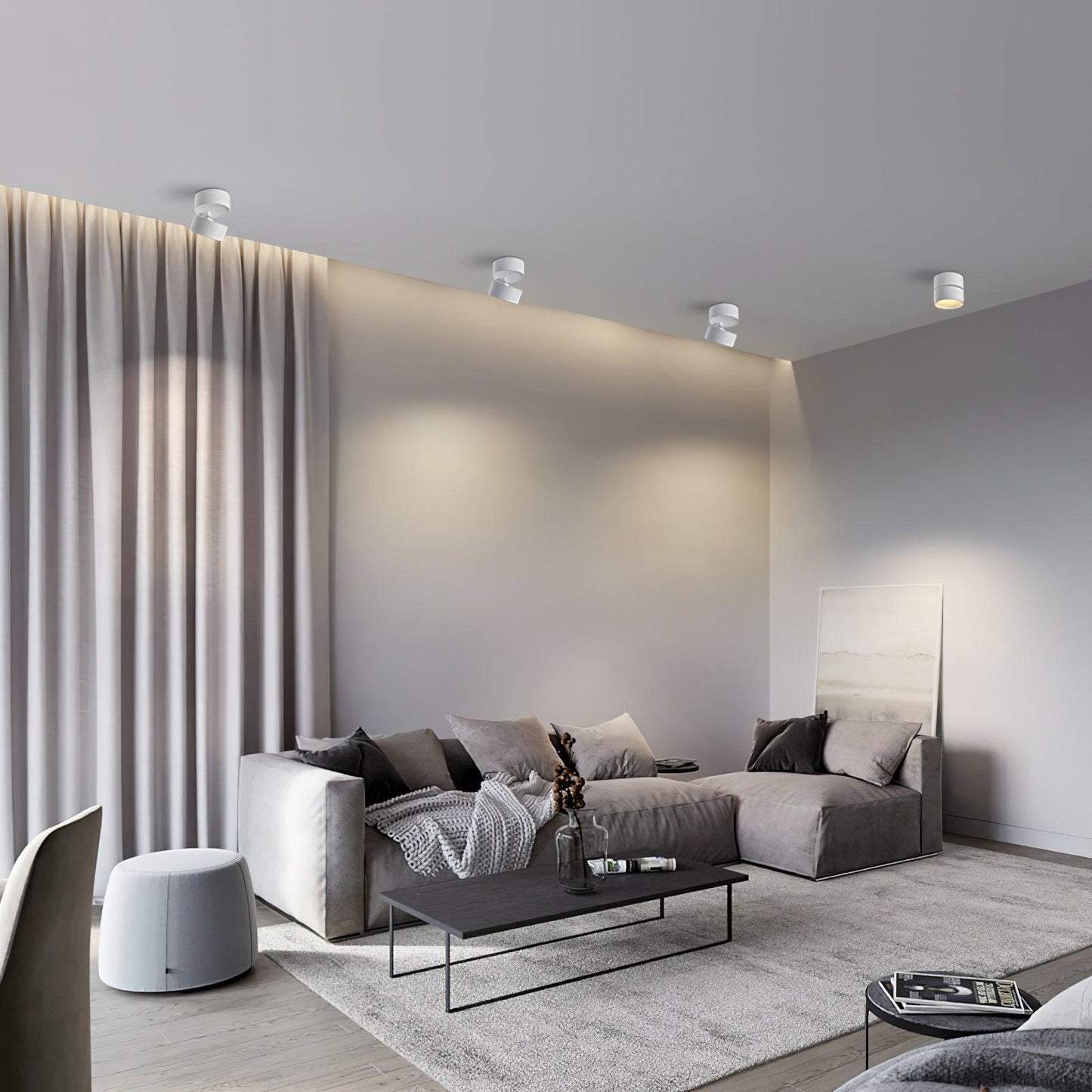 Adjustable LED Spotlight - Modern Scandinavian Minimalist Design