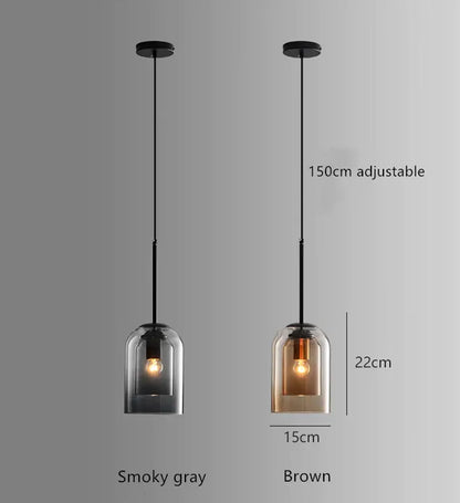 Nöro – Stylowa Skandynawska Szklana Lampa Wisząca do Kuchni i Salonu