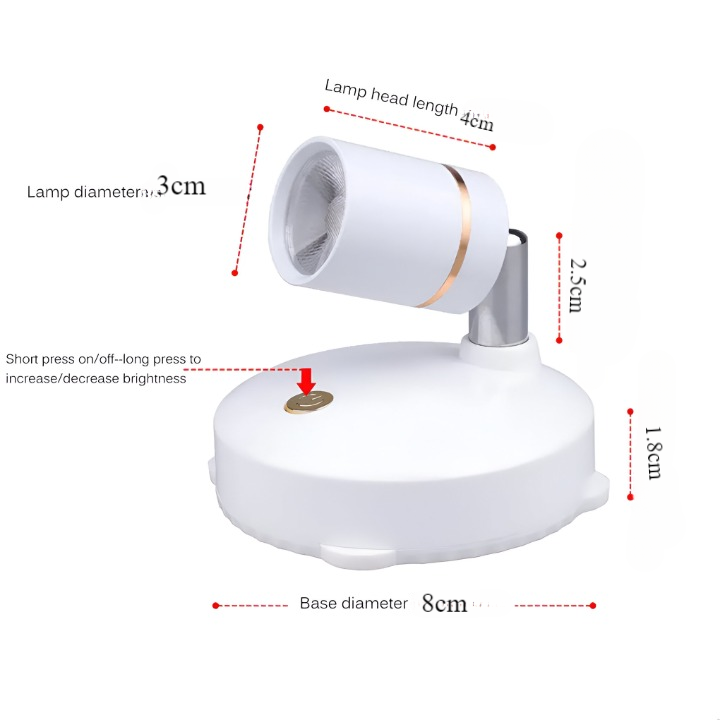 Kompaktowy mini reflektor LED o minimalistycznym designie