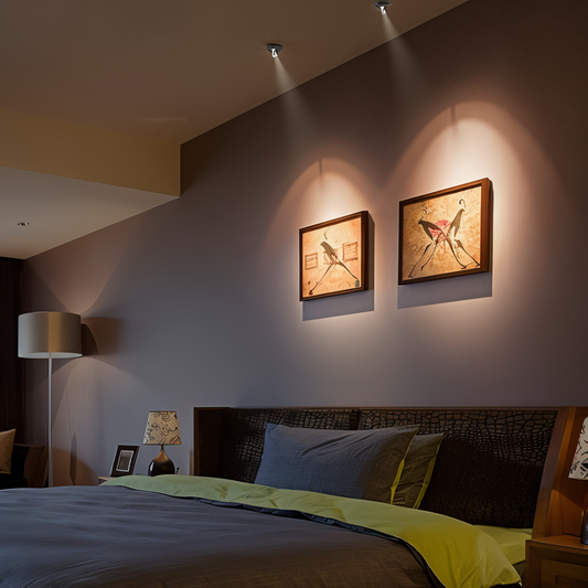 Compact LED mini spotlight with a minimalist design