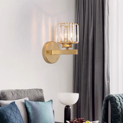 Luca – Lampa Ścienna ze Szklanym Kloszem i Matową Czarną Podstawą