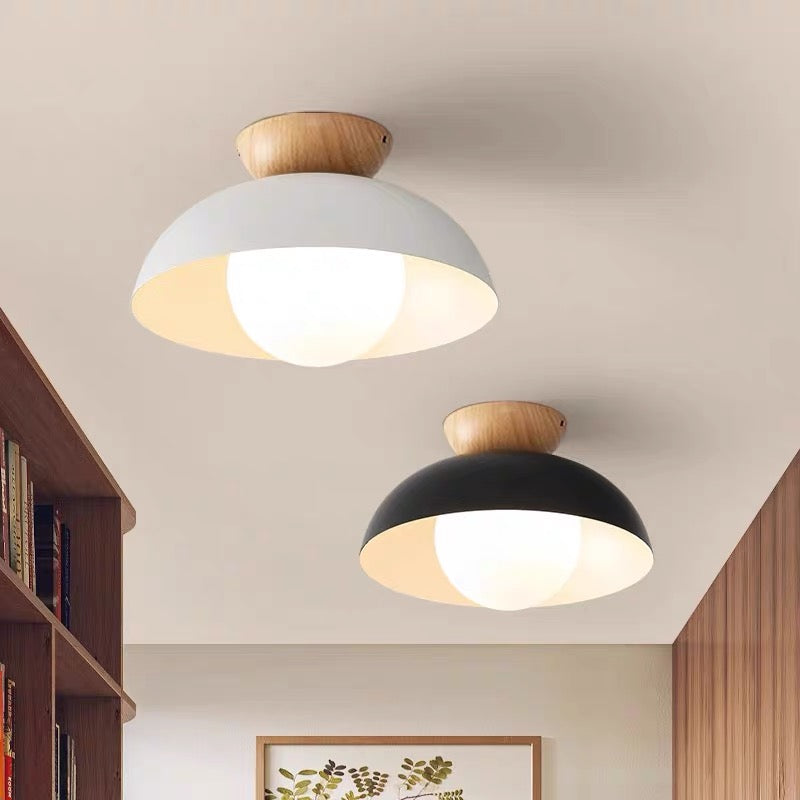 Nowoczesna minimalistyczna lampa sufitowa półwpuszczana