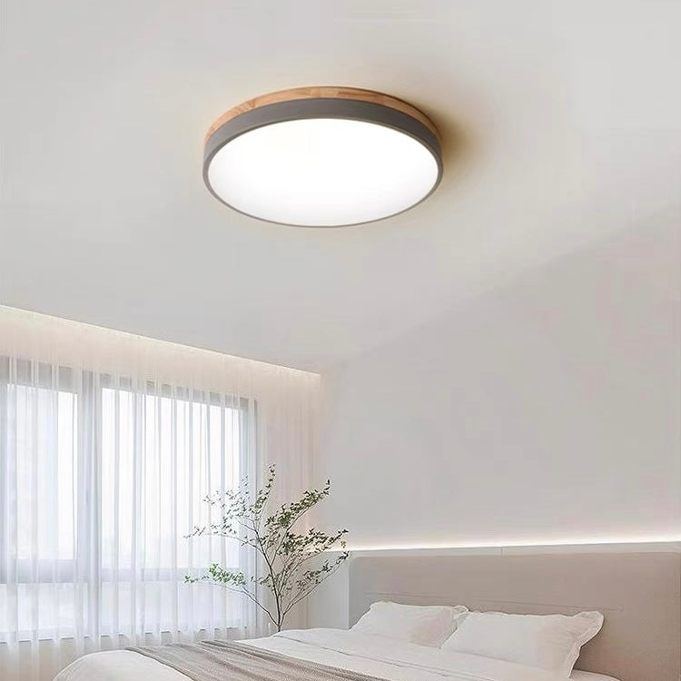 Tröde – Drewniana Lampa Sufitowa LED o Okrągłym Kształcie w Skandynawskim Stylu – Elegancki Minimalizm i Ciepłe Światło