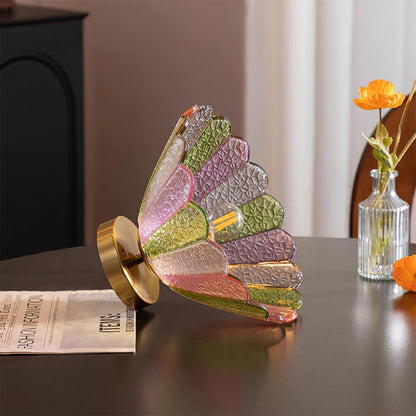 Szklana lampa sufitowa w kształcie kwiatu – vintage i elegancka