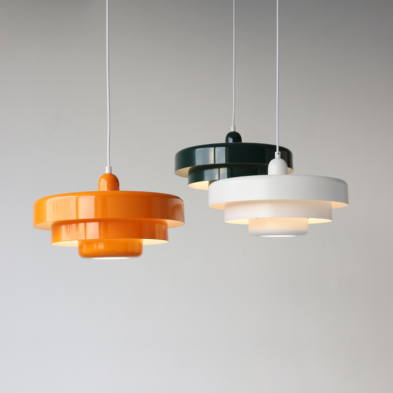 Round Stylish Iron Pendant Light – Elegant Industrial Design for Home and Kitchen