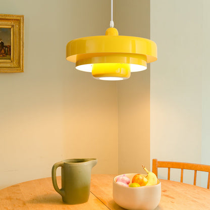 Round Stylish Iron Pendant Light – Elegant Industrial Design for Home and Kitchen