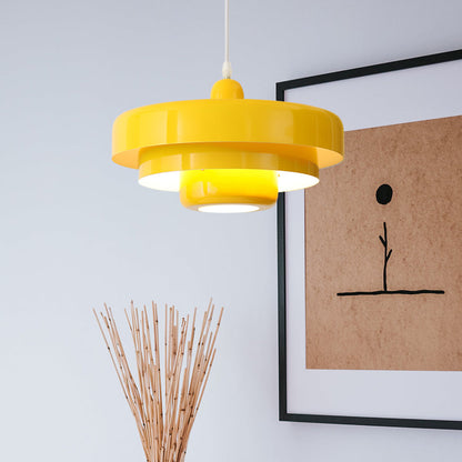 Round Stylish Iron Pendant Light – Elegant Industrial Design for Home and Kitchen