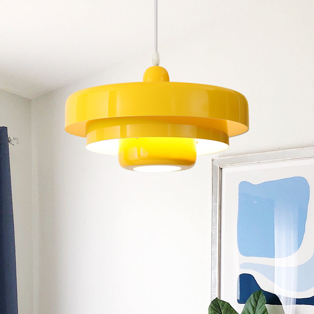 Round Stylish Iron Pendant Light – Elegant Industrial Design for Home and Kitchen