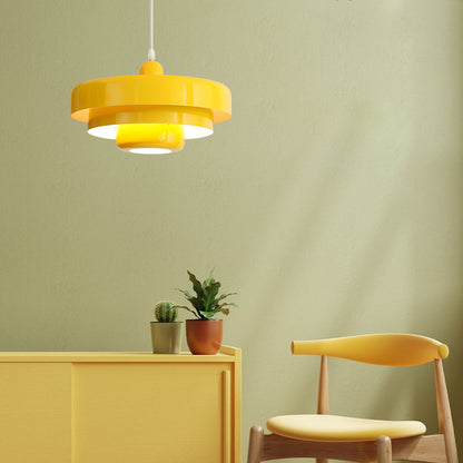 Round Stylish Iron Pendant Light – Elegant Industrial Design for Home and Kitchen
