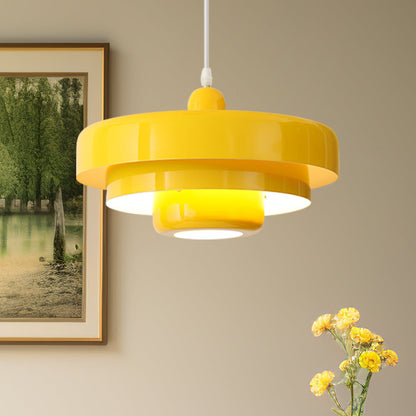 Round Stylish Iron Pendant Light – Elegant Industrial Design for Home and Kitchen