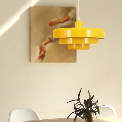 Round Stylish Iron Pendant Light – Elegant Industrial Design for Home and Kitchen