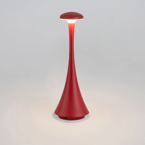 Minimalistyczna, bezprzewodowa lampa stołowa LED w stylu skandynawskim