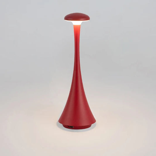 Minimalistyczna, bezprzewodowa lampa stołowa LED w skandynawskim stylu