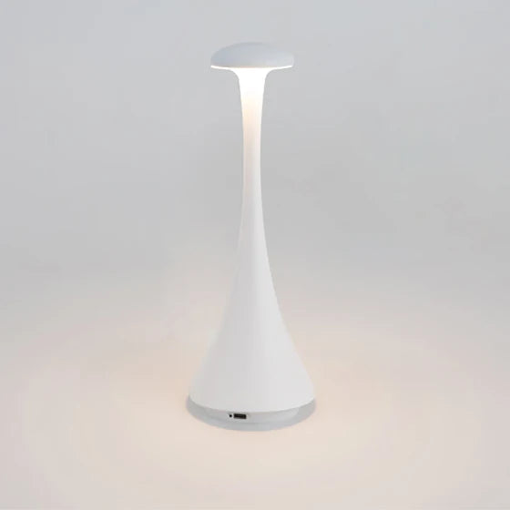 Minimalistyczna, bezprzewodowa lampa stołowa LED w stylu skandynawskim