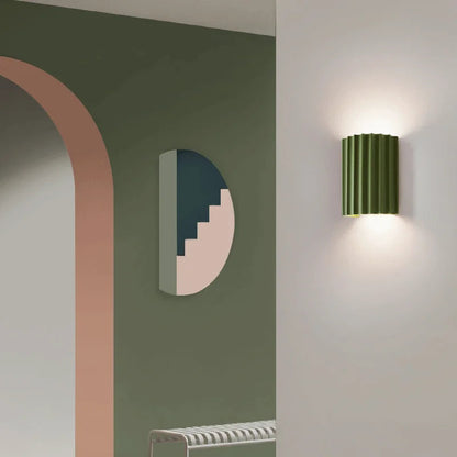 Japandi Resin Wall Lamp with LED Lighting