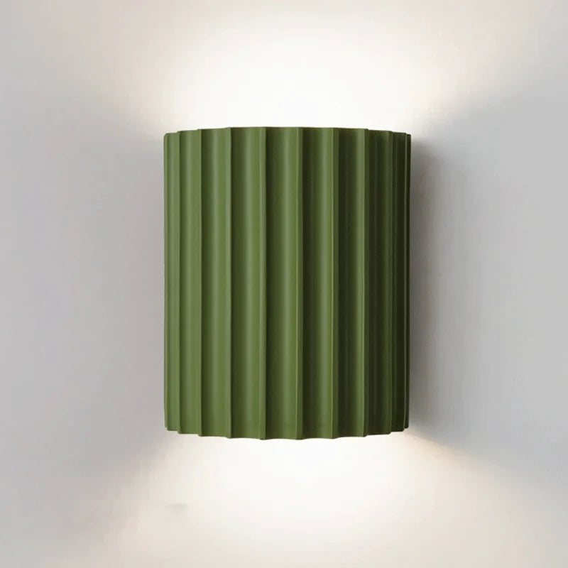 Japandi Resin Wall Lamp with LED Lighting