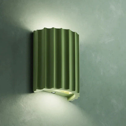 Japandi Resin Wall Lamp with LED Lighting