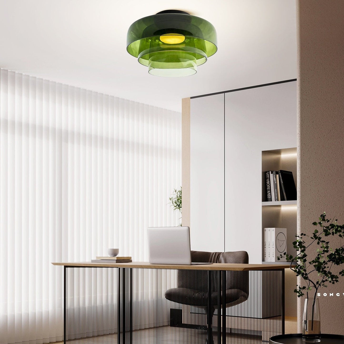 Nowoczesna, designerska lampa sufitowa ze szkła – stylowy akcent do każdego wnętrza