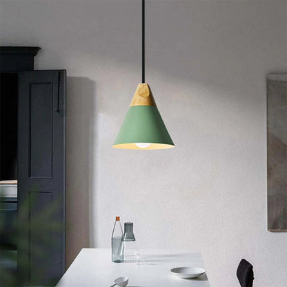Ovia – Skandynawska Lampa Wisząca z Drewna i Aluminium, minimalistyczny design
