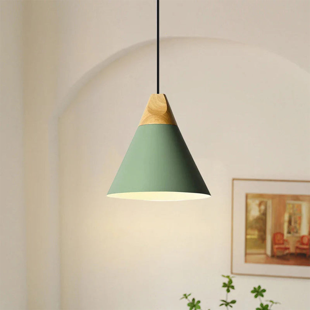 Ovia – Skandynawska Lampa Wisząca z Drewna i Aluminium, minimalistyczny design