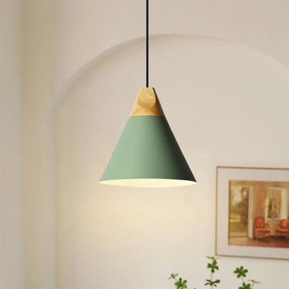 Ovia – Skandynawska Lampa Wisząca z Drewna i Aluminium, minimalistyczny design