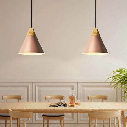 Ovia – Skandynawska Lampa Wisząca z Drewna i Aluminium, minimalistyczny design