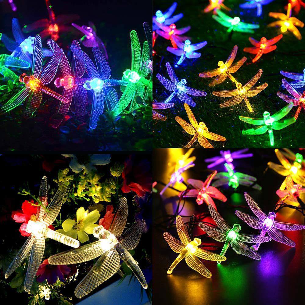 Colorful Solar String Lights – 20 to 200 LED, IP44 Waterproof