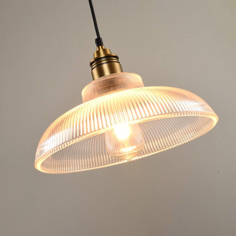 Nowoczesna Szklana Lampa Wisząca – Bursztynowa lub Przezroczysta z Regulowanym Kablem