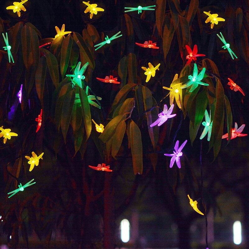 Colorful Solar String Lights – 20 to 200 LED, IP44 Waterproof