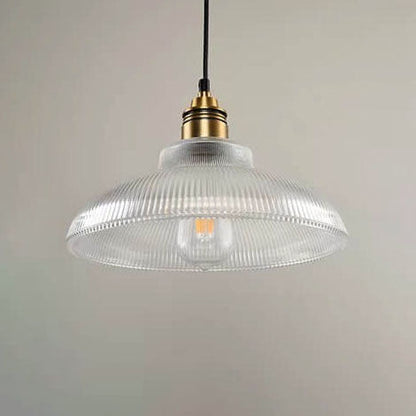 Nowoczesna Szklana Lampa Wisząca – Bursztynowa lub Przezroczysta z Regulowanym Kablem