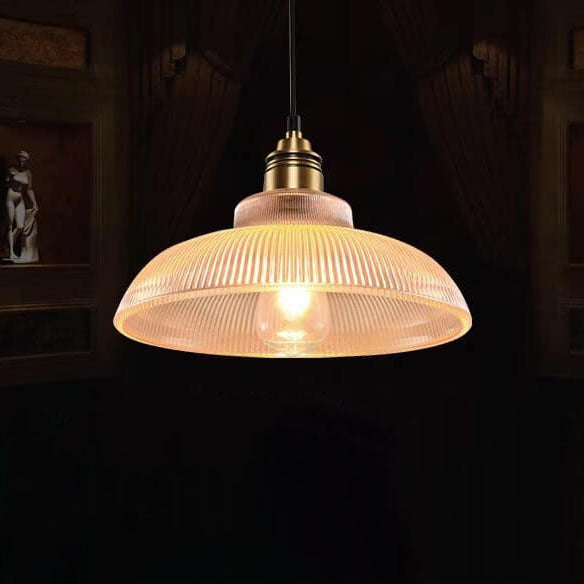 Nowoczesna Szklana Lampa Wisząca – Bursztynowa lub Przezroczysta z Regulowanym Kablem
