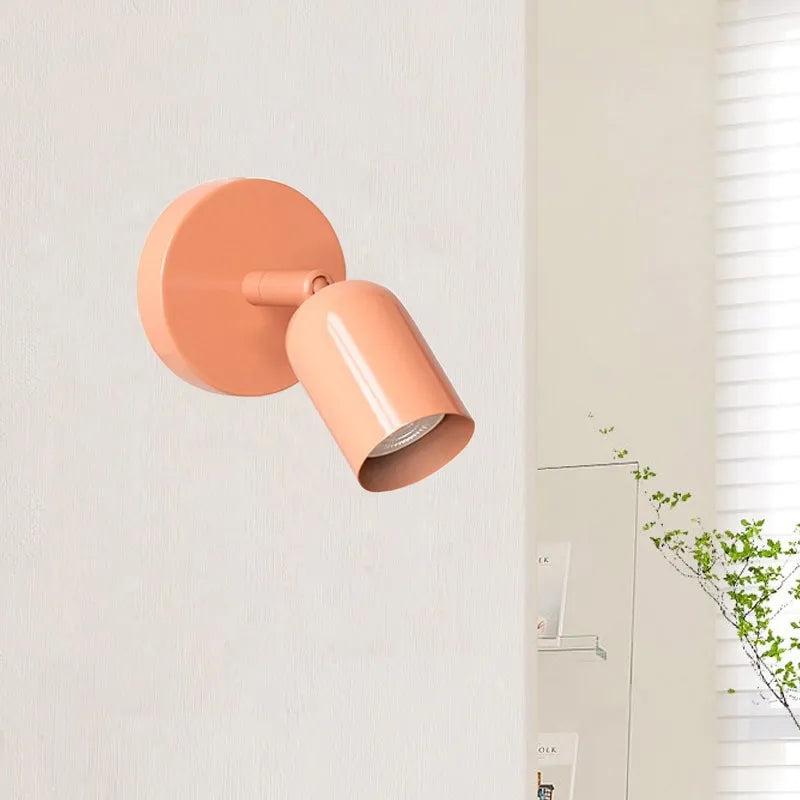 Scandinavian Wall Lamp in Subtle Macaron Color Shades