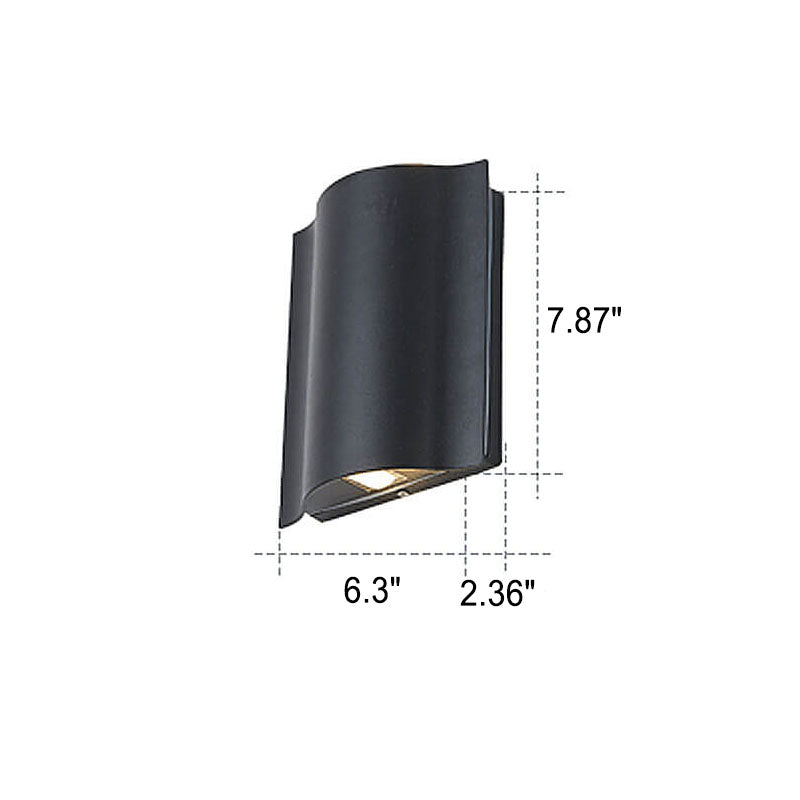 Nowoczesna minimalistyczna aluminiowo-akrylowa lampa ścienna – LED – (2/4/6 źródeł światła)