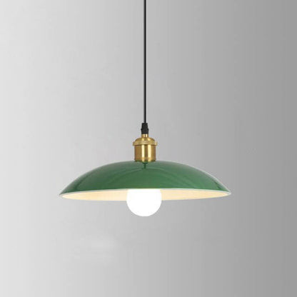 Industrialna elegancka zielona lampa wisząca w różnych rozmiarach