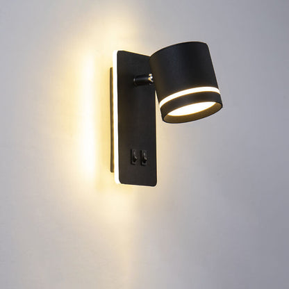 Elegancka Żelazna Lampa Ścienna z LED