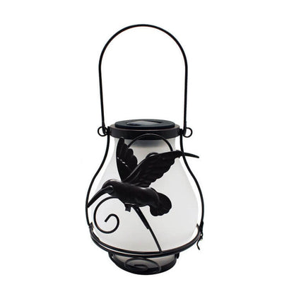 Decorative Solar LED Garden Lamp – Black – (1 LED)