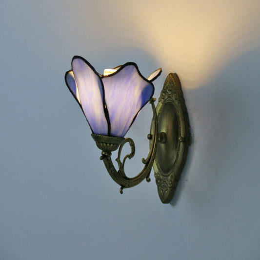 Designerska lampa ścienna ze szkła i żelaza – wiele kolorów