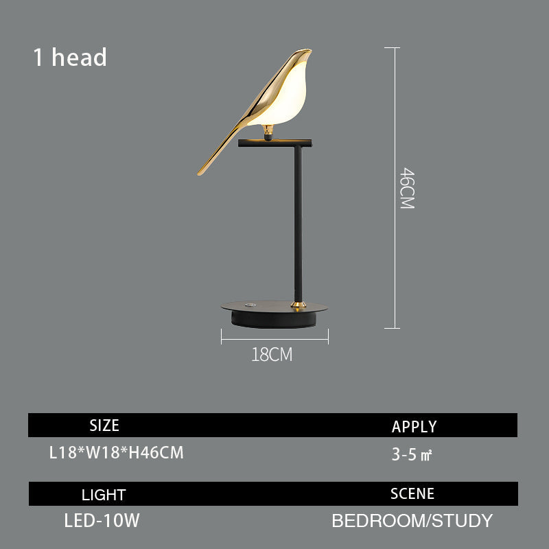 Chiraya – Bird-Shaped Sculptural Lamp with LED and Unique Design