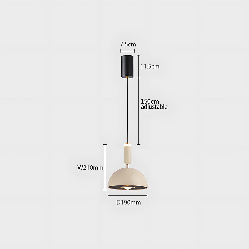 Scandinavian Modern LED Pendant Light – Stained Glass Design with Minimalist Frame