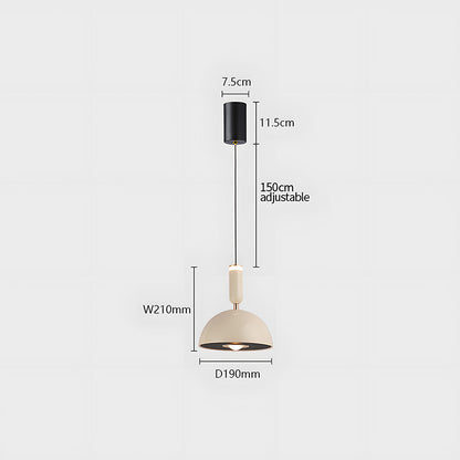 Scandinavian Modern LED Pendant Light – Stained Glass Design with Minimalist Frame