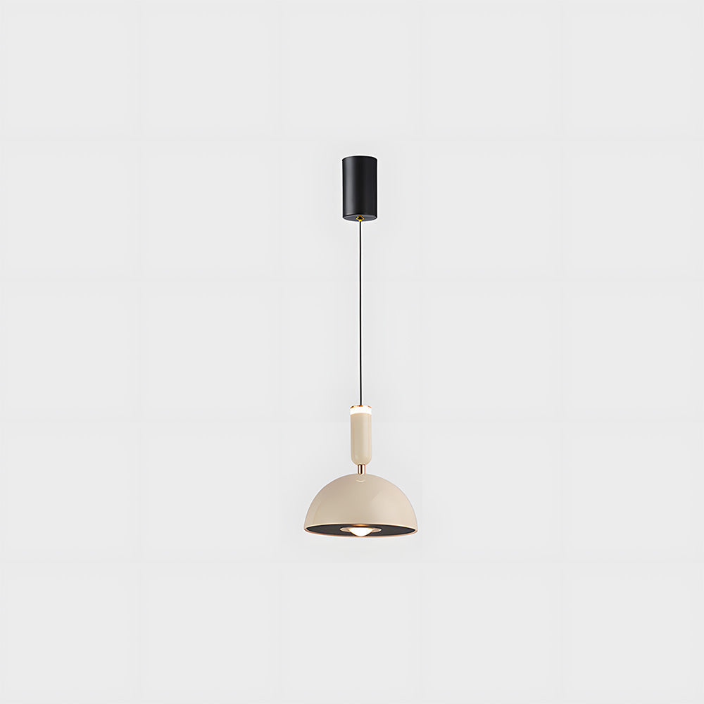 Scandinavian Modern LED Pendant Light – Stained Glass Design with Minimalist Frame