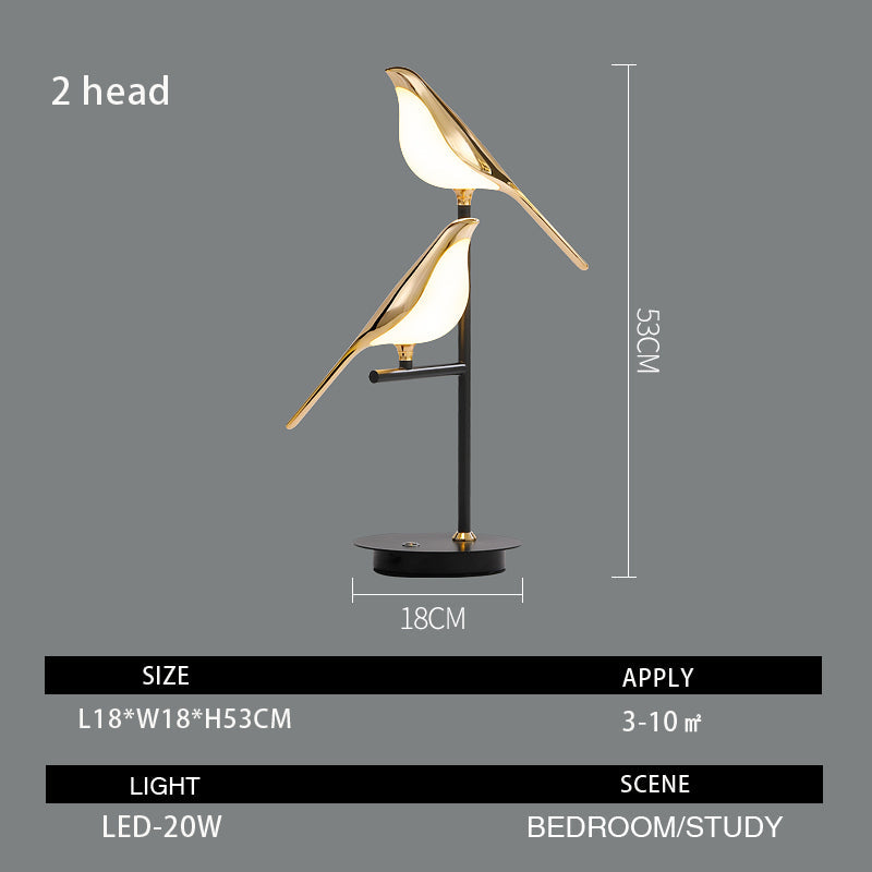 Chiraya – Bird-Shaped Sculptural Lamp with LED and Unique Design